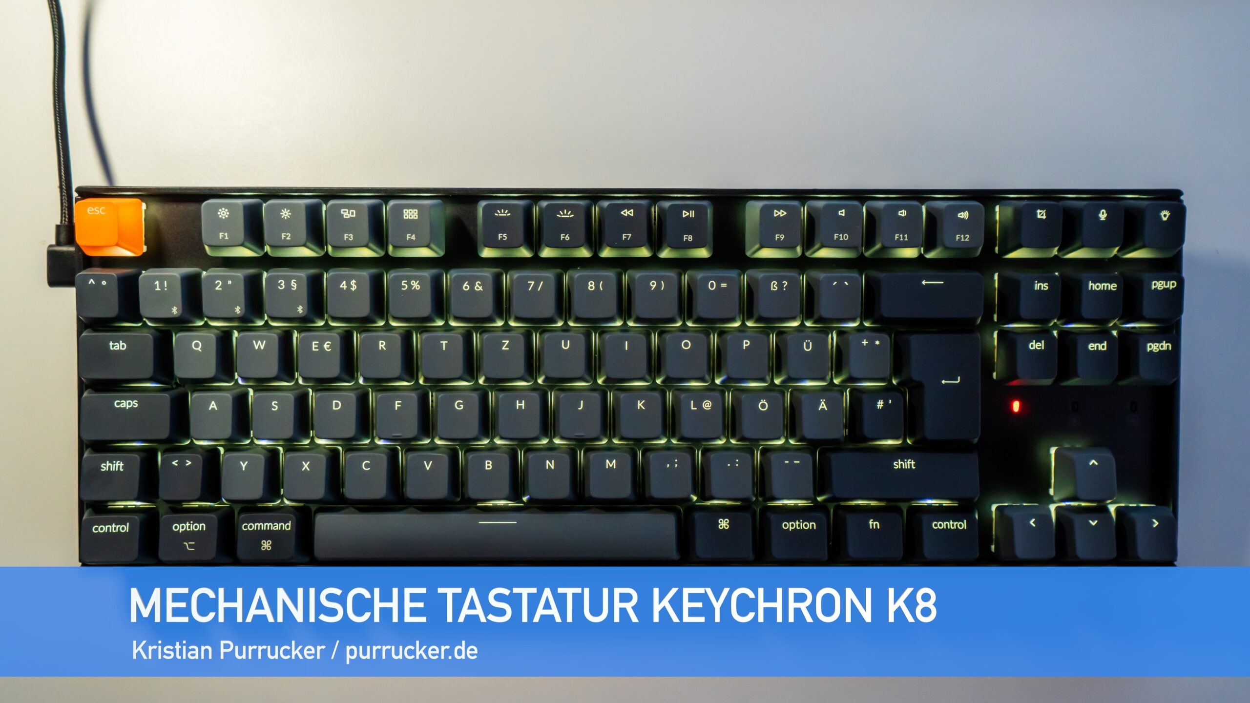 Mechanische Tastatur Keychron K8 im Test