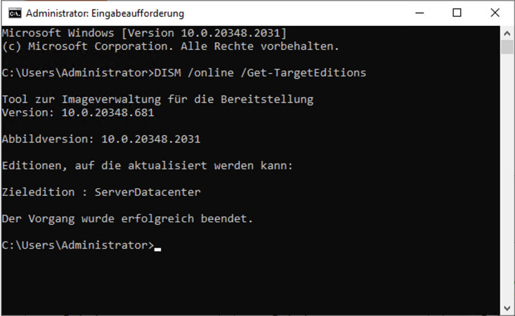 Windows Server Aktivieren: Mögliche Server Versionen